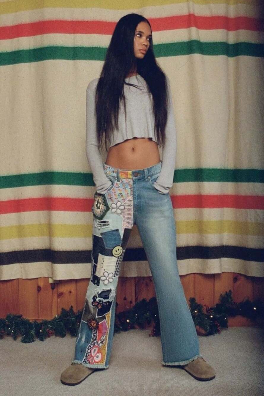Urban Outfitters BDG Patchwork Flare Jeans